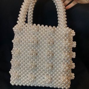 Shrimps pearl hand bag